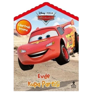 Disney Pixar Arabalar Evde Kupa Partisi Çıkartmalı Boyama Kitabı