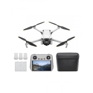 DJI Mini 3 Fly More Combo, DJI RC Ekranlı Kumandalı, 4K 30 FPS, 2.7K 60 FPS, 33DK, Drone, Gri