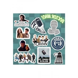 Doctor Who Sticker Seti | Laptop Notebook Telefon Etiket