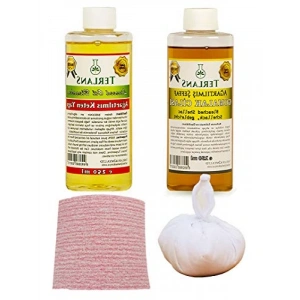 Doğal Ahşap Cila Seti - Şeffaf Gomalak ve Keten Yağı