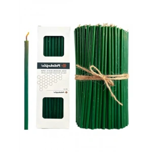 Doğal Balmumu Dilek Mumu Seti (40 Adet Yeşil)