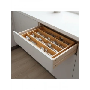 Doğal Bambu 4 Bölmeli Çekmece Düzenleyici