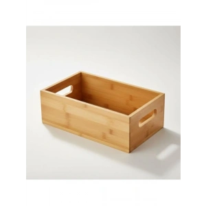 Doğal Bambu Ekmeklik ve Sunum Sepeti 25x14x8 cm