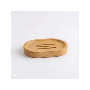 Doğal Bambu Sabunluk, Su Süzgeçli Tasarım ile Minimalist Aksesuar