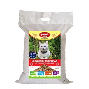 Doğal Çam Peleti Kedi Kumu, 10 Kg, 20 Lt