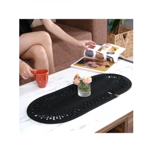 Doğal Jüt Dokuma Masa Örtüsü, 30x70 cm, Siyah