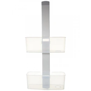 Doğal Malzemeli Xl Duş Rafı, 2 Raflı, Kolay Montaj