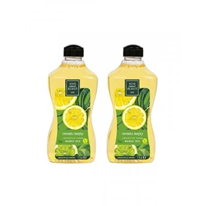 Doğal Zeytinyağlı Sıvı Sabun, Çeşme Limonu Kokulu 1500 ml x 2 Paket