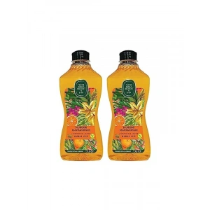 Doğal Zeytinyağlı Sıvı Sabun, Mandalina Aromalı, 1500 ML x 2