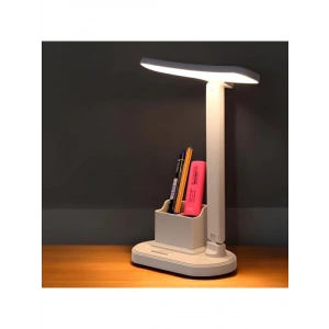 Dokunmatik Kademeli Şarjlı Masa Lambası, 10W, 3 Renkli, Telefon Tutucu