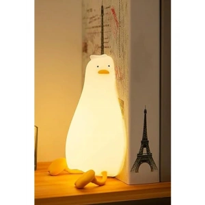 Dokunmatik LED Işık - Sevimli Ördek Figürü Gece Lambası