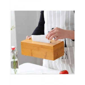 Doldurulabilir Kapaklı Ahşap Peçetelik - Kolay Kullanım