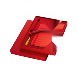 Dolma Kalem ve Defter Seti - Parlak Kırmızı