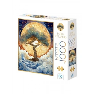 Dolunay ve Ağaç Temalı 1000 Parça Puzzle, 2.2mm Kalınlık