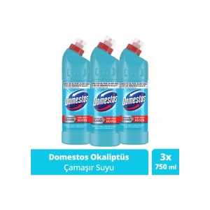 Domestos Yoğun Kıvamlı Çamaşır Suyu Okaliptüs Ferahlığı 750 ml X3