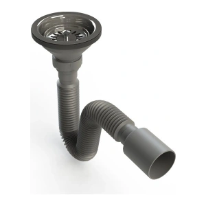 Donau Çöpmak Evye Sifonu Metal Vidalı Flex Gövde Ø 40-50 mm DONAU 331-300