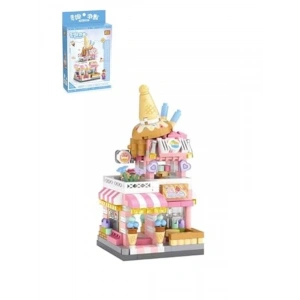 Dondurma Dükkanı Temalı 400 Parça Yapım Seti, Eğlenceli Oyun