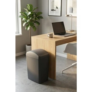 Döner kapaklı antrasit çöp kutusu, 40 LT