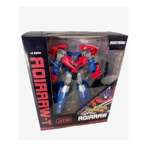 Dönüşebilen Metal Robot Figürü - 20 cm Boyutunda