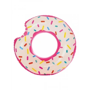 Donut Şeklinde Yüzme Simidi, 107 cm Boyutunda Eğlenceli Su Aktiviteleri İçin