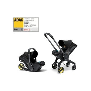 Doona İ Bebek Arabasına Dönüşen Tekerlekli Gr 0 İSize Ana Kucağı Oto Koltuğu - Nitro Black