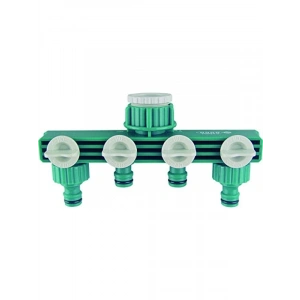 Dörtlü Vanalı Su Musluk Dağıtıcı Adaptörü