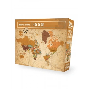 Dünya Haritası Temalı 1000 Parça Puzzle Seti