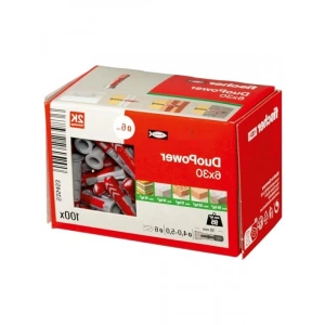 DUOPOWER 6x30 Dübel Seti - 100 Adet