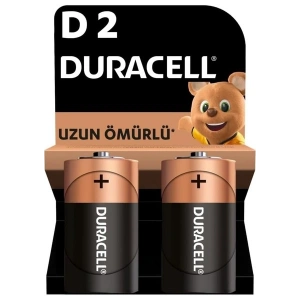 Duracell Alkalin D Pil, 1,5V, LR20/MN1300 2’li paket