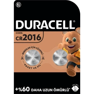Duracell Özel 2016 Lityum Düğme Pil 3V 2’li Paket
