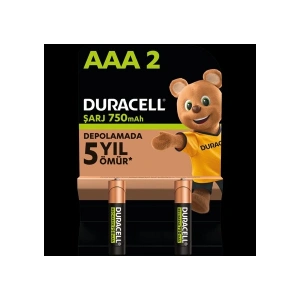 Duracell Şarj Edilebilir AAA İnce Pil 750 mAh