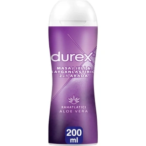 Durex Aloe Vera 2’si 1 Arada Kayganlaştırıcı ve Masaj Jeli 200 ml – Nemlendirici, Rahatlatıcı ve Cilde Dost Etki