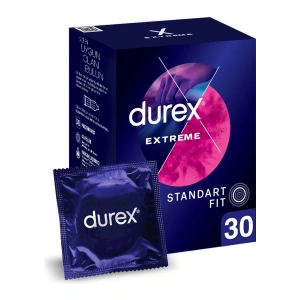 Durex Extreme Prezervatif 30 Adet Tırtıklı ve Ekstra His Veren