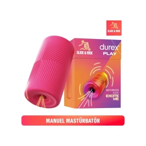 Durex Suya Dayanıklı Silikon Manuel Mastürbatör – Pembe, Ergonomik Tasarım ve Kolay Temizlik Özelliği