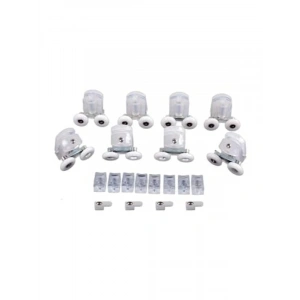 Duşakabin Tekerleği, Çift Tekerli, Şeffaf Plastik