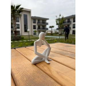 Düşünen Soyut Figür - Dekoratif Modern Heykel