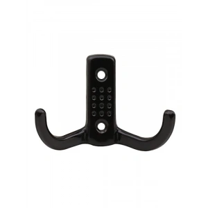 Duvar Montajlı Metal Elbise Askılığı (Siyah)