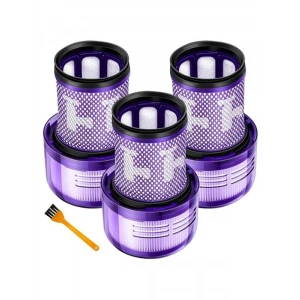 Dyson Kablosuz Süpürge için 3 Adet HEPA Filtre ve Fırça Seti