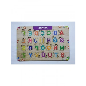 Eğitici Ahşap Alfabe Puzzle, Çocuk Gelişimine Katkı Sağlar