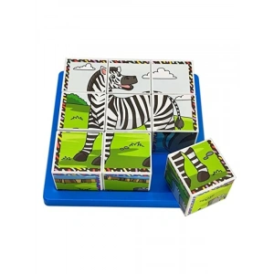 Eğitici Safari Hayvanları 3D Puzzle Seti