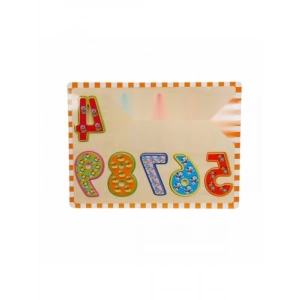 Eğitici Tahta Bultak Rakam Seti - 10 Parça