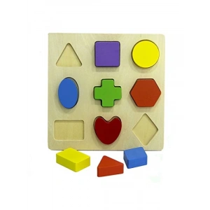 Eğitici Tahta Bultak Şekil Seti - 9 Parça