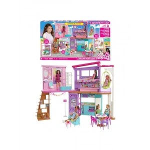 Eğlenceli Barbie Tatil Evi Oyun Seti (30dan Fazla Parça)