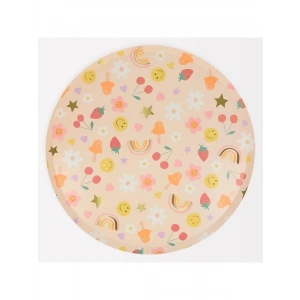 Eğlenceli Tasarımlara Sahip 8 Adet Mutlu Yüzler Tabak