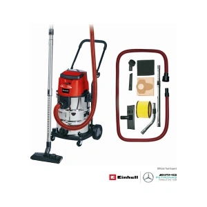 Einhell Akülü Islak/Kuru Süpürge TE-VC 36/30 Li S-Solo Power X-Change (36V, ECO/BOOST modu, 30 L paslanmaz çelik hazne, üfleme bağlantısı, 2,5 m dayanıklı hortum dahil, akü dahil değildir) - 2347140