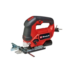 Einhell Dekupaj Testere TC-JS 90 (650 W, 22 mm strok, sarkaç strok fonksiyonu, ahşapta 90 mm kesme derinliği, çelikte 10 mm, 45°ye kadar eğimli kesimler, 1x testere bıçağı dahil) - 4321165