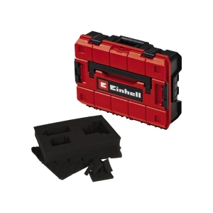 Einhell Sistem Çantası E-Case S-F (aletlerin evrensel depolanması için, 44x32x13 cm dış boyutlar, maks. 25 kg yük, su sıçramasına dayanıklı, istiflenebilir, ızgara köpük insert dahil) - 4540019