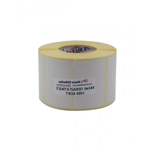 Eko Termal Etiket 58mm x 40mm Rulo, 1000 Adet