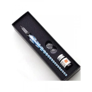 El Yapımı Cam Dolma Kalem Kaligrafi Hokka Seti