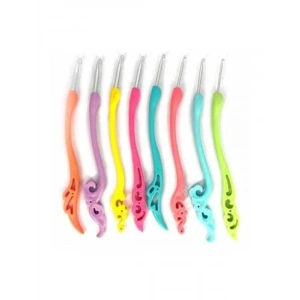 Elastik Saplı Tığ Seti, 8 Tığlı Motif Tasarımına Uygun